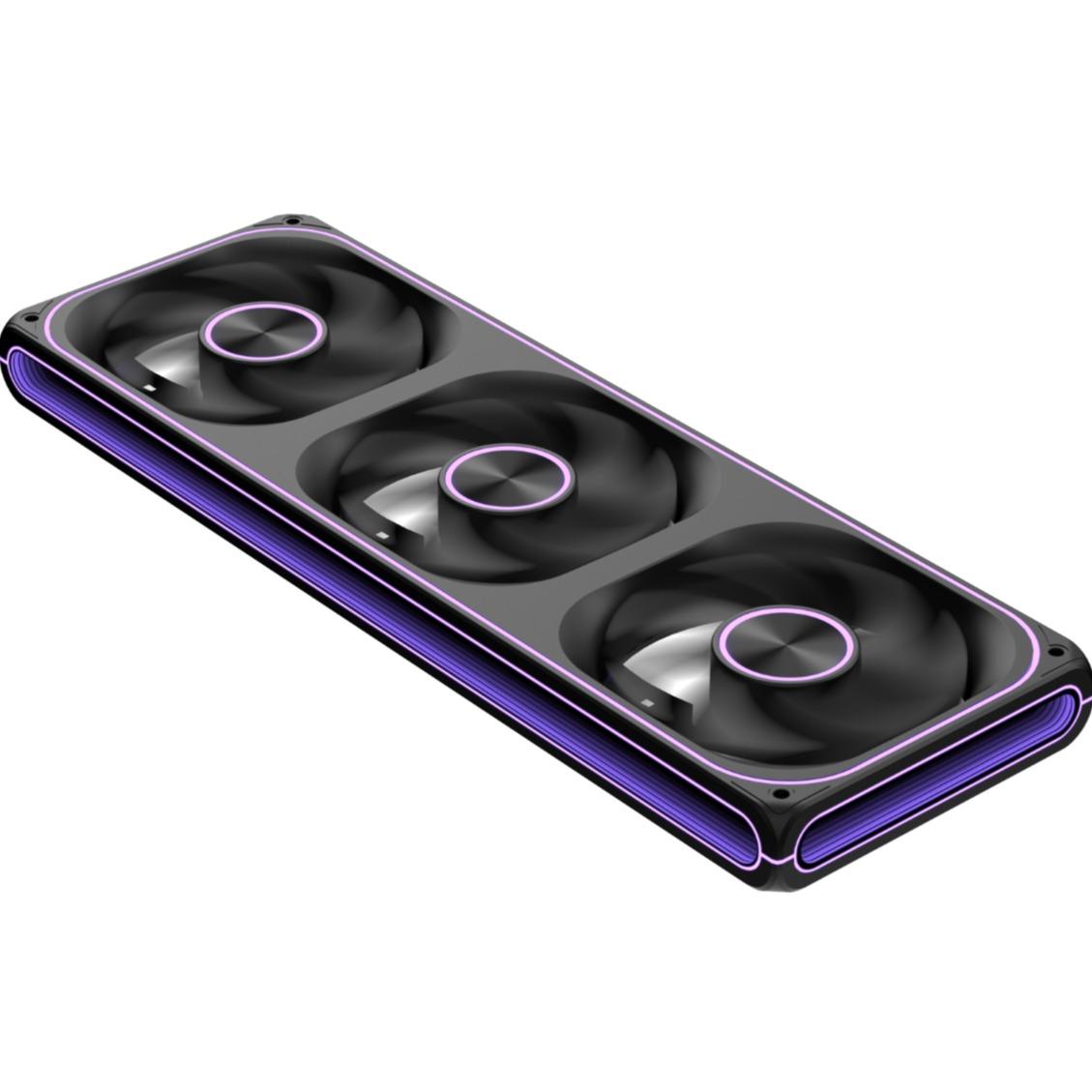 Formula V-Line Air Fusion 3 LT ARGB Unified Body PWM Reverse Blade Cooler Fan Case 36cm - Fan Casing 360mm - Image 3