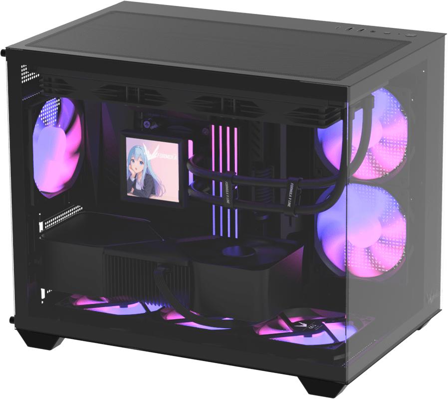 Formula V-Line Crystal Z2M Plus AR V2 ARGB PC Case - Tempered Glass Casing - Image 4
