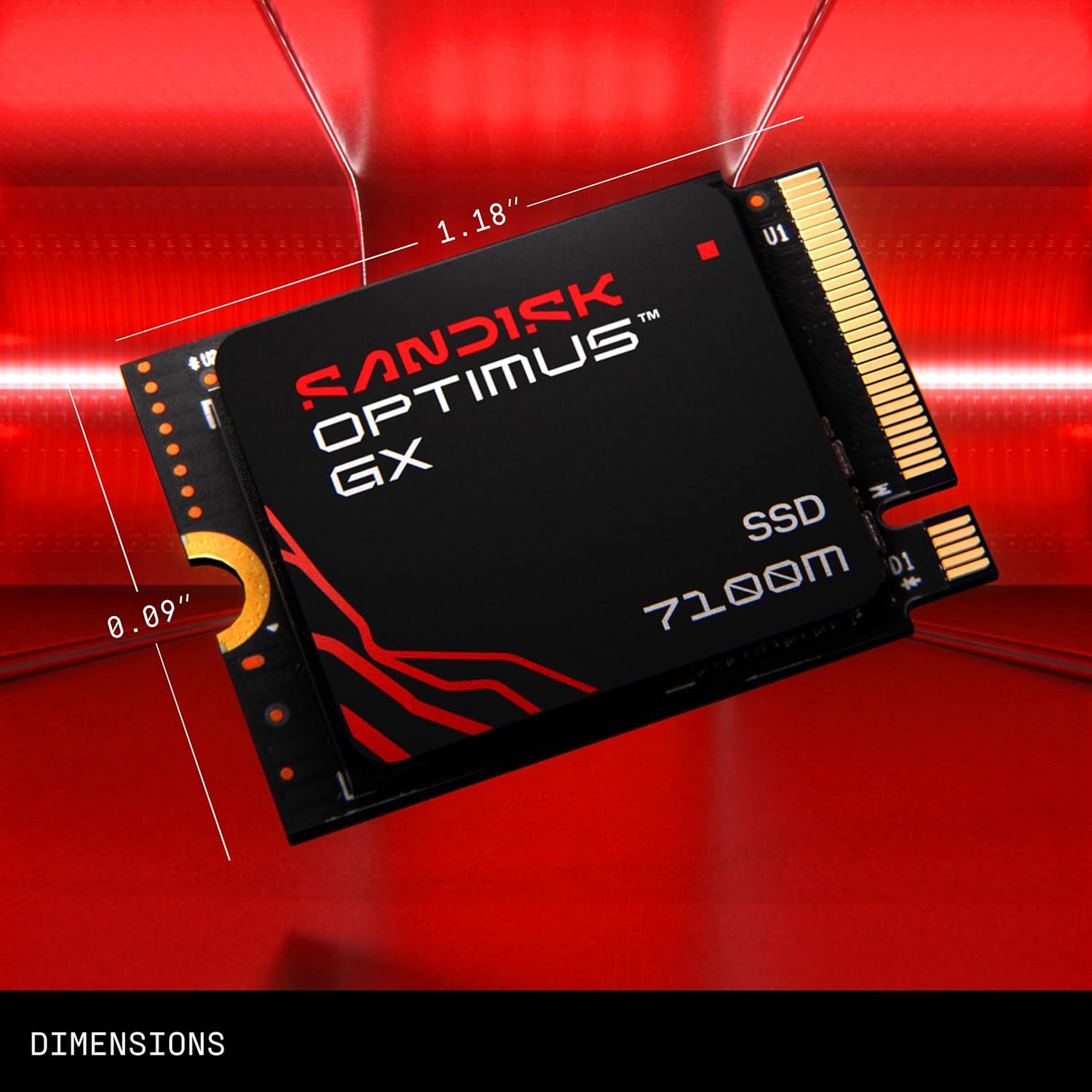 SSD Sandisk Optimus GX 7100M M.2 Pcie Gen4 NVMe 2230 1TB - M2 1TB - Image 3