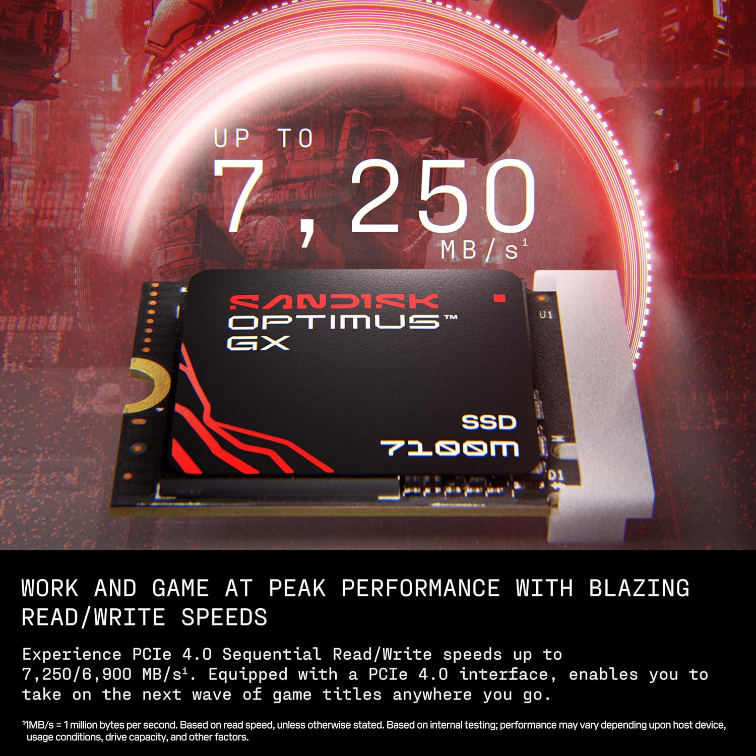 SSD Sandisk Optimus GX 7100M M.2 Pcie Gen4 NVMe 2230 2TB - M2 2TB - Image 4