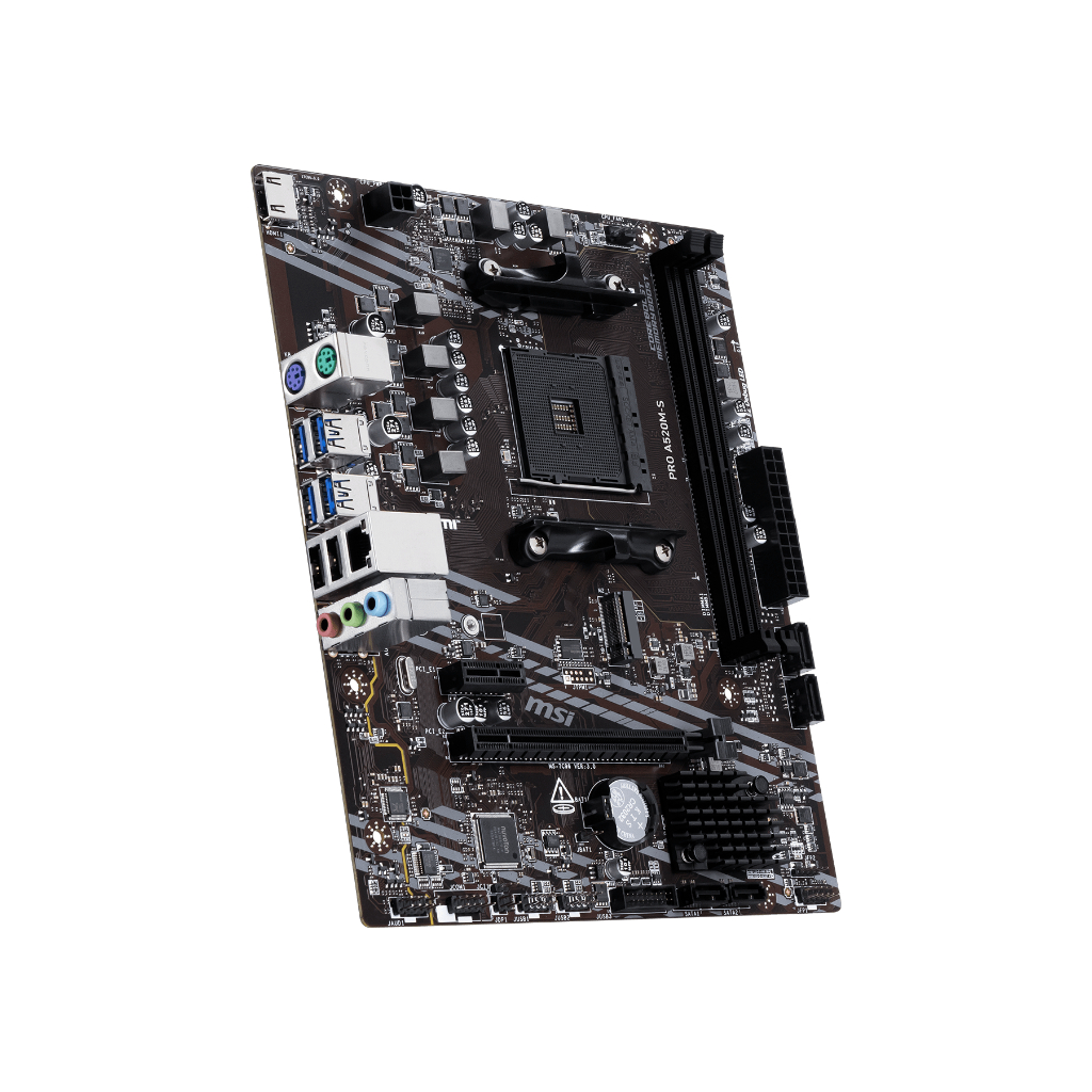 Motherboard MSI PRO A520M-S (AM4, AMD, A520, DDR4, USB3.2, SATA3) - Image 3