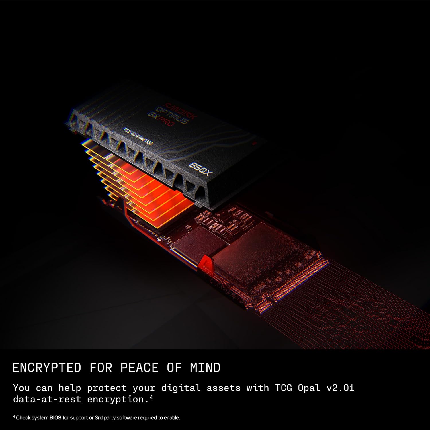 SSD Sandisk Optimus GX PRO 850X Heatsink M.2 Pcie Gen4 NVMe 2280 2TB - M2 2TB - Image 6