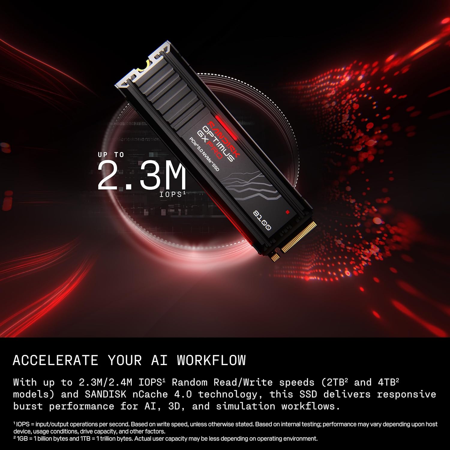 SSD Sandisk Optimus GX Pro 8100 Heatsink M.2 Pcie Gen5 NVMe 2280 4TB - M2 4TB - Image 6