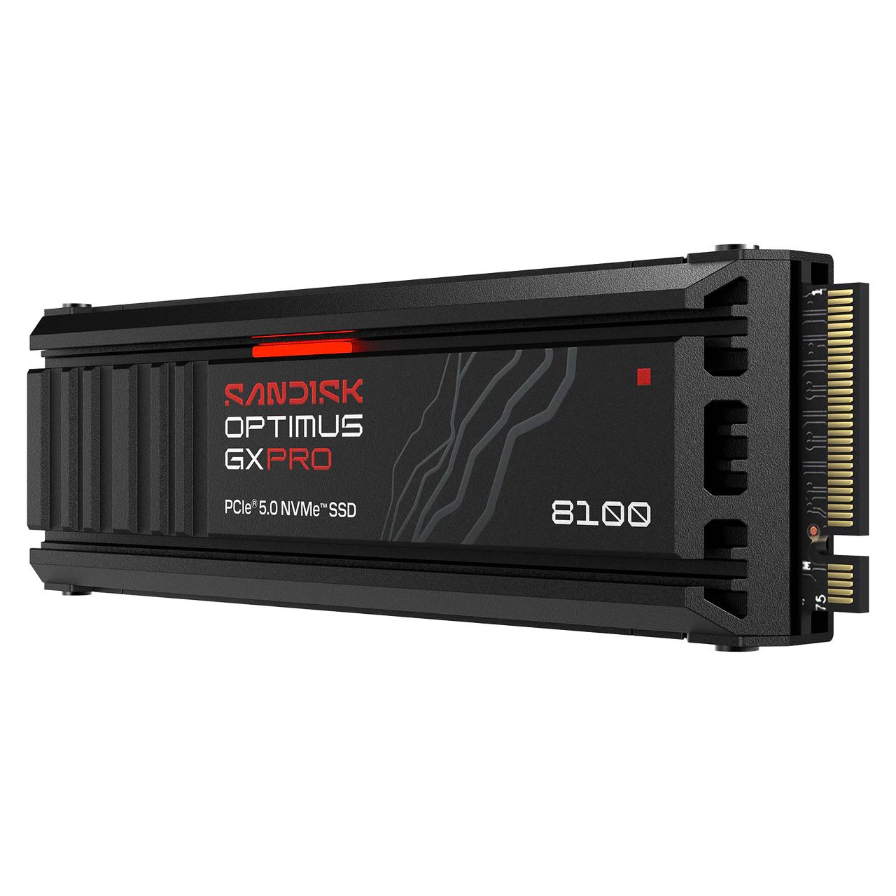 SSD Sandisk Optimus GX Pro 8100 Heatsink M.2 Pcie Gen5 NVMe 2280 2TB - M2 2TB - Image 2
