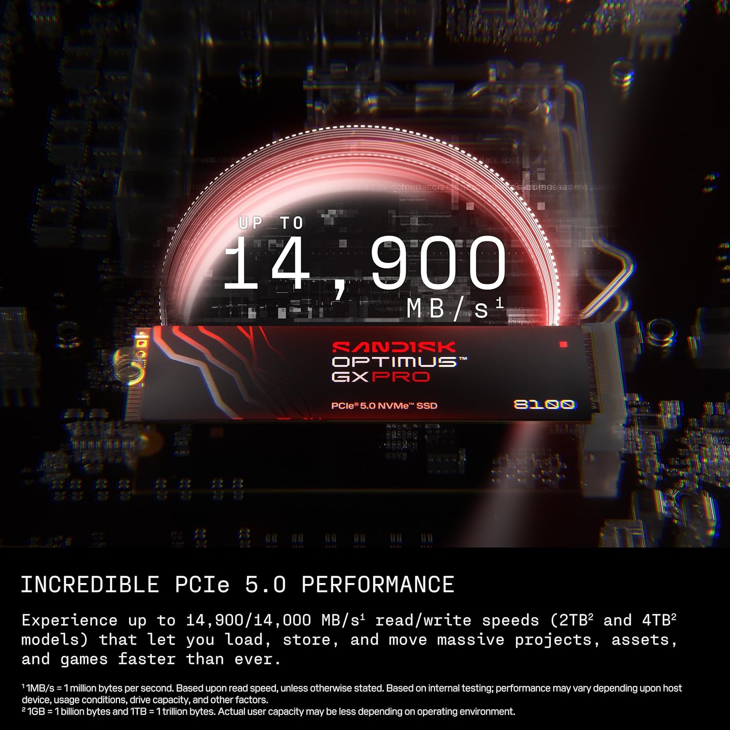 SSD Sandisk Optimus GX Pro 8100 M.2 Pcie Gen5 NVMe 2280 4TB - M2 4TB - Image 3