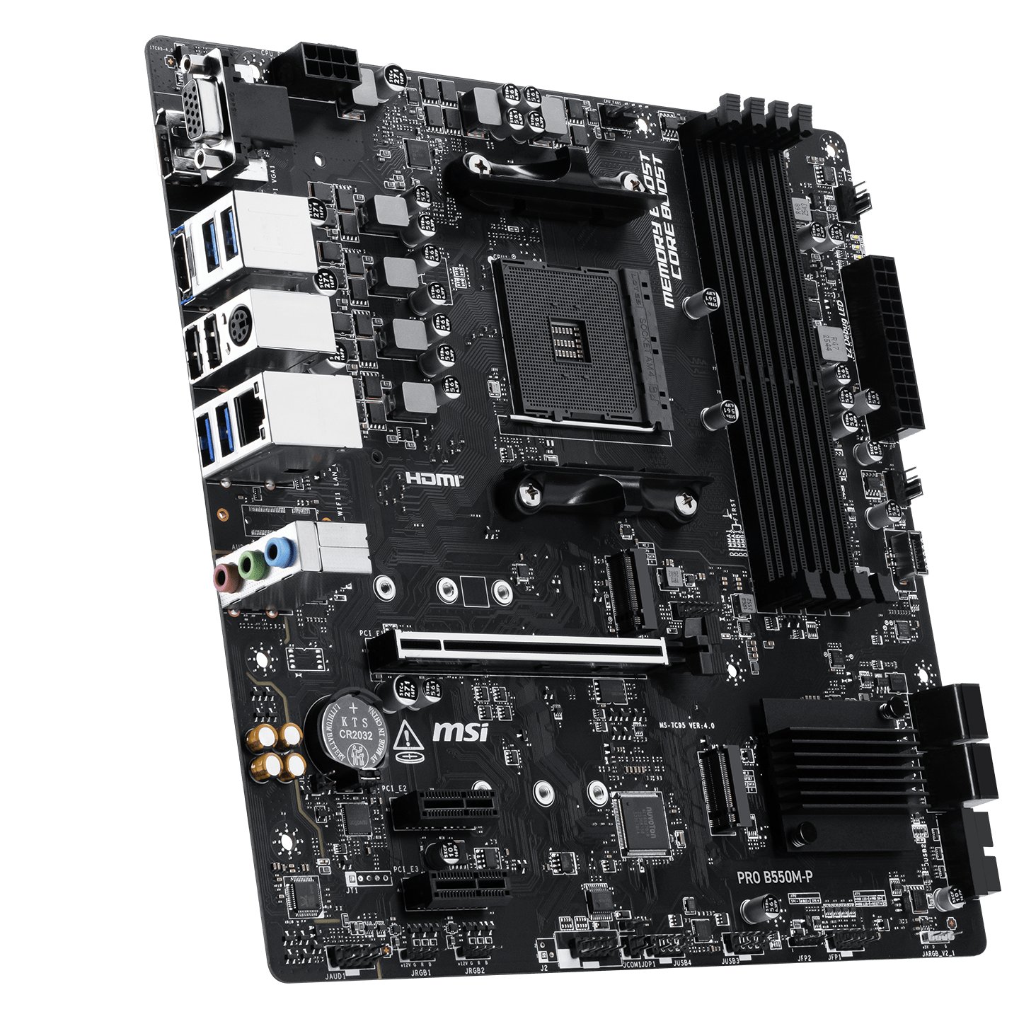 Motherboard MSI PRO B550M-P (AM4, AMD, B550, DDR4, USB3.2, SATA3) - Image 3