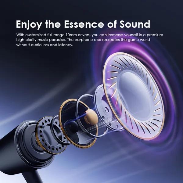 Oraimo Trumpet OEP-E40 Wired Earphone Jack 3.5mm with Mic - Image 3