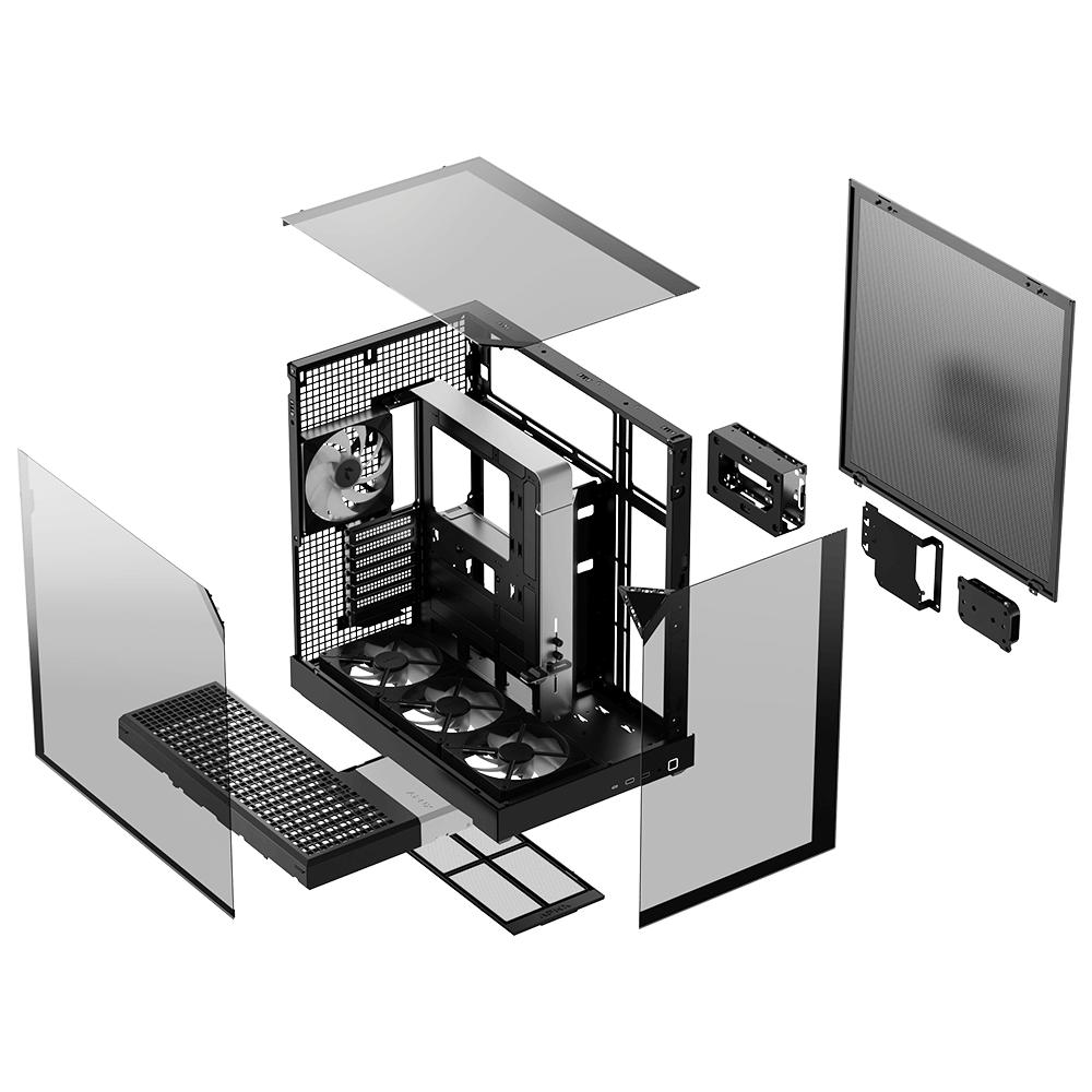 APNX V2 ARGB PC Case - Tempered Glass Casing - Image 9