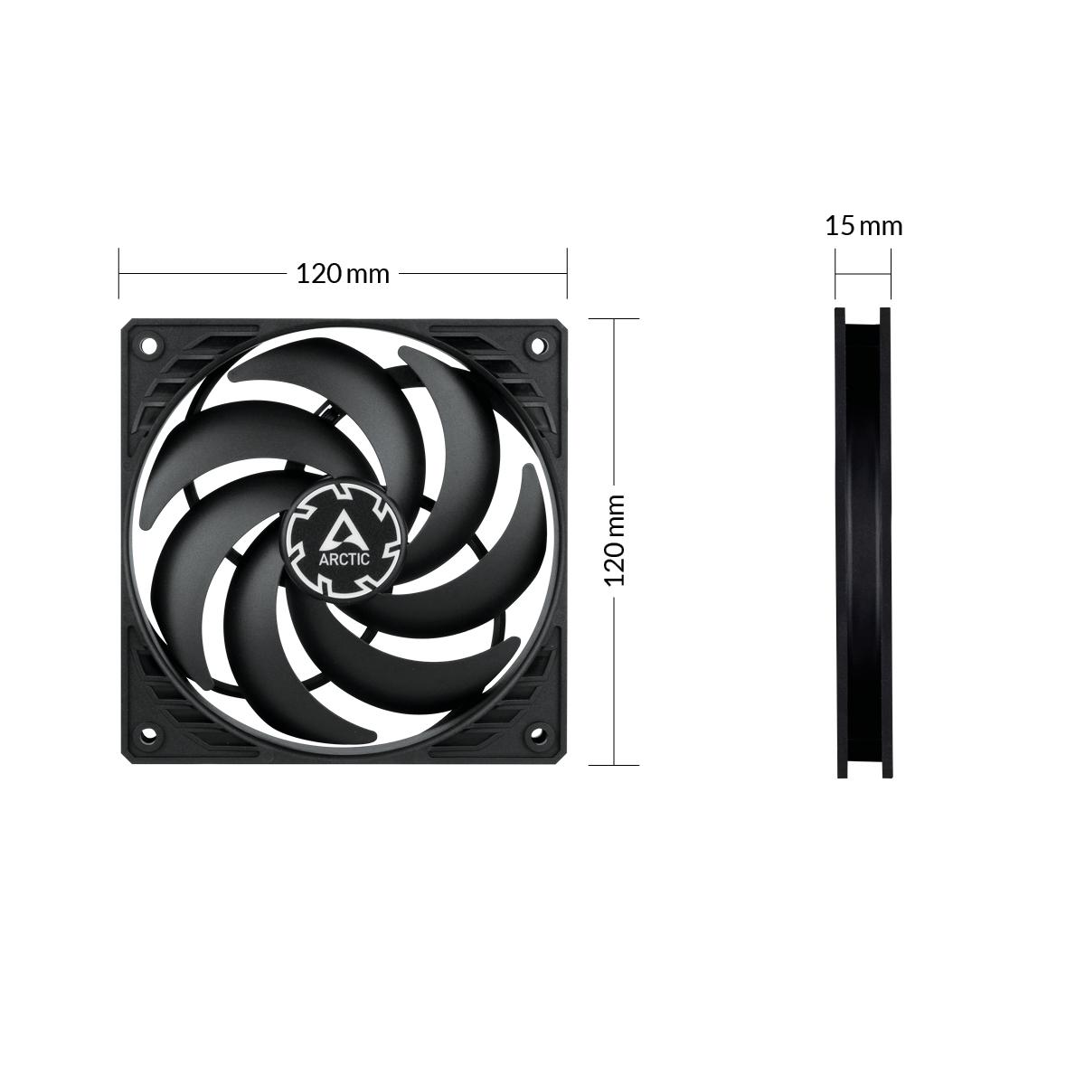 Arctic P12 Slim PWM PST Fan Case 12cm - Fan Casing 120mm - Image 4