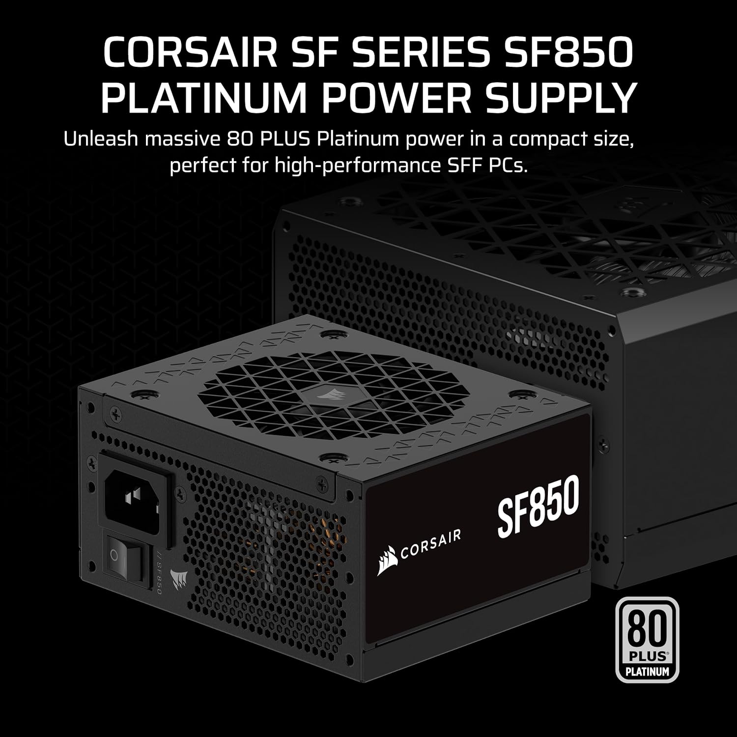 Corsair SF850 850W SFX ATX 3.1 PCIE5 PSU - Power Supply 850 Watt 80+ Platinum Full Modular - Image 2