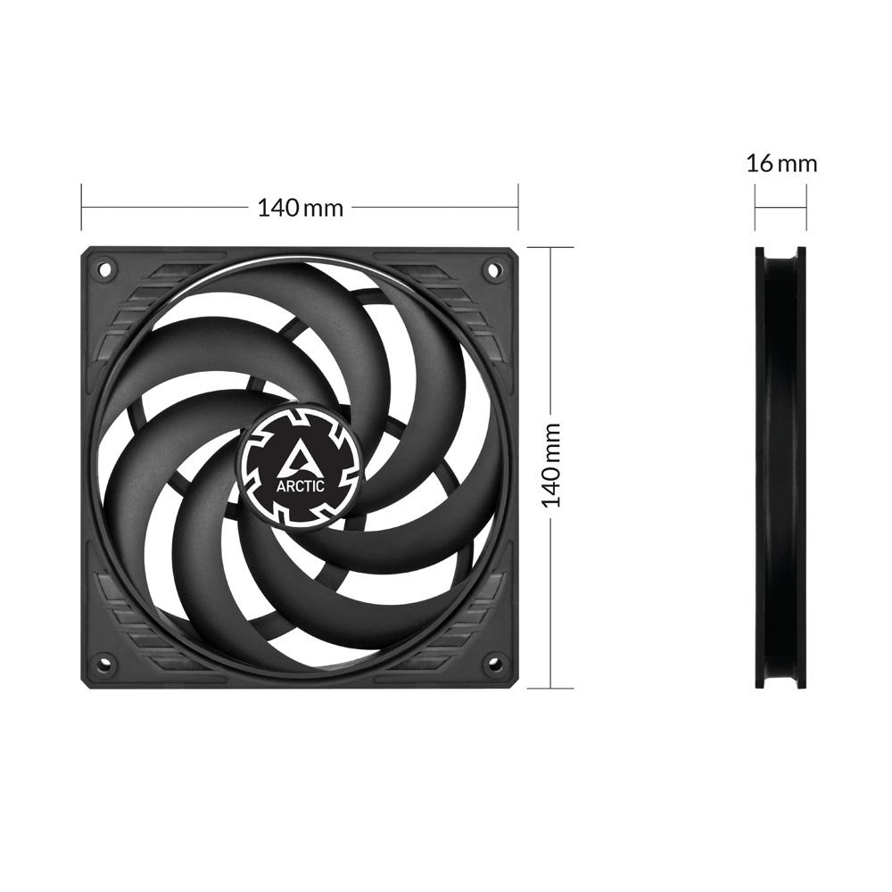 Arctic P14 Slim PWM PST Fan Case 14cm - Fan Casing 140mm - Image 6