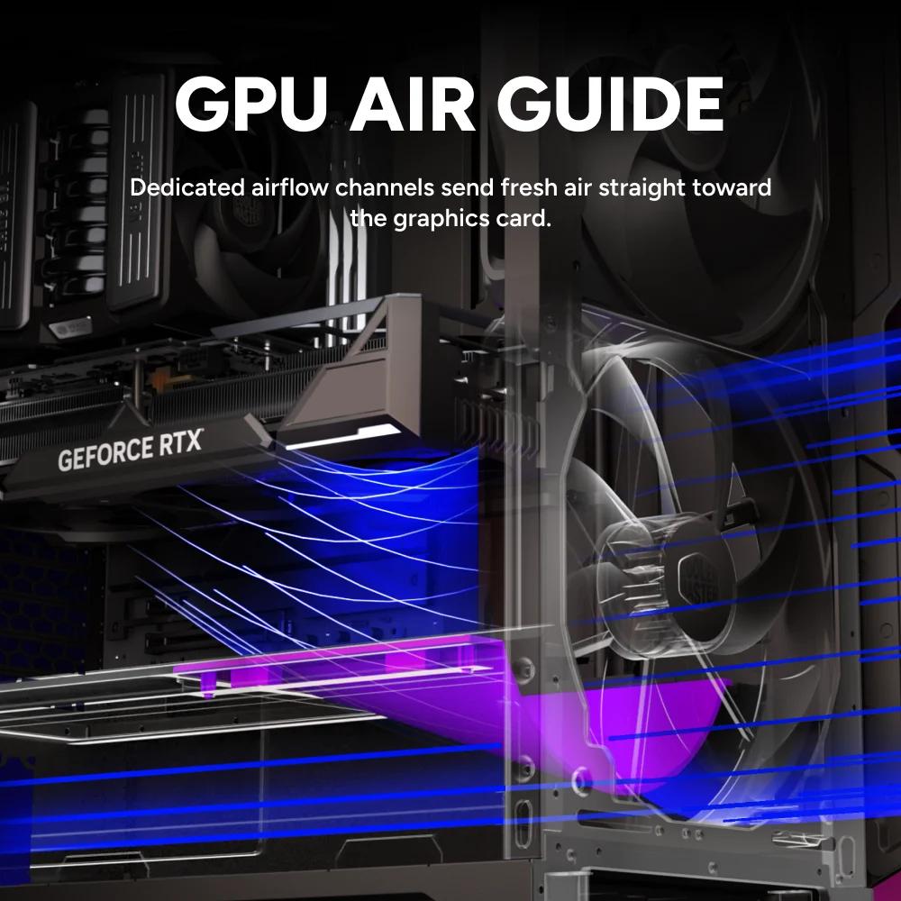 Cooler Master HAF II 500 PC Case - Tempered Glass Casing - Image 5
