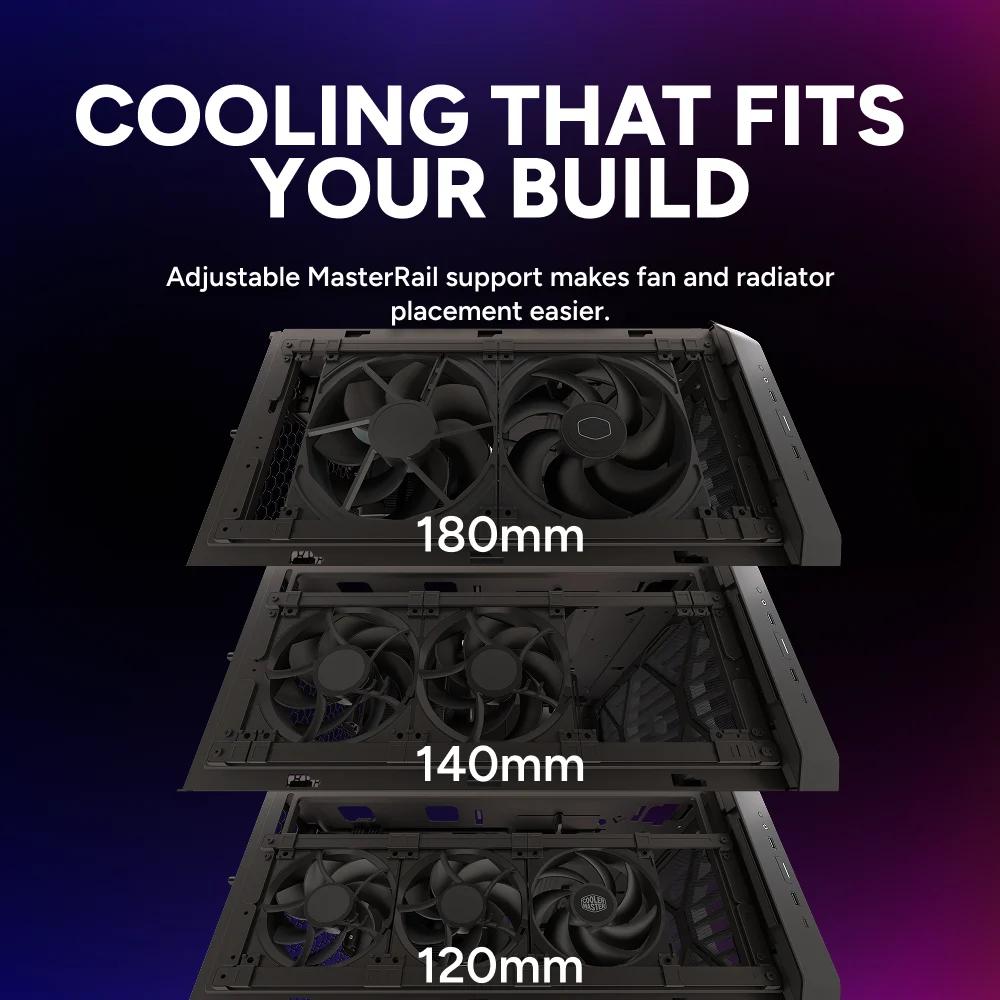 Cooler Master HAF II 500 PC Case - Tempered Glass Casing - Image 6