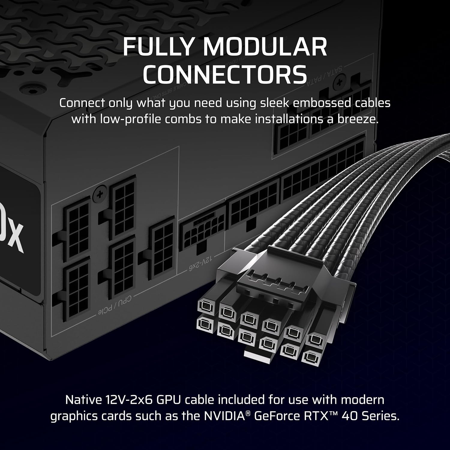 Corsair RM850x 850W ATX 3.1 PCIE5 PSU - Power Supply 850 Watt 80+ Gold Full Modular - Image 4