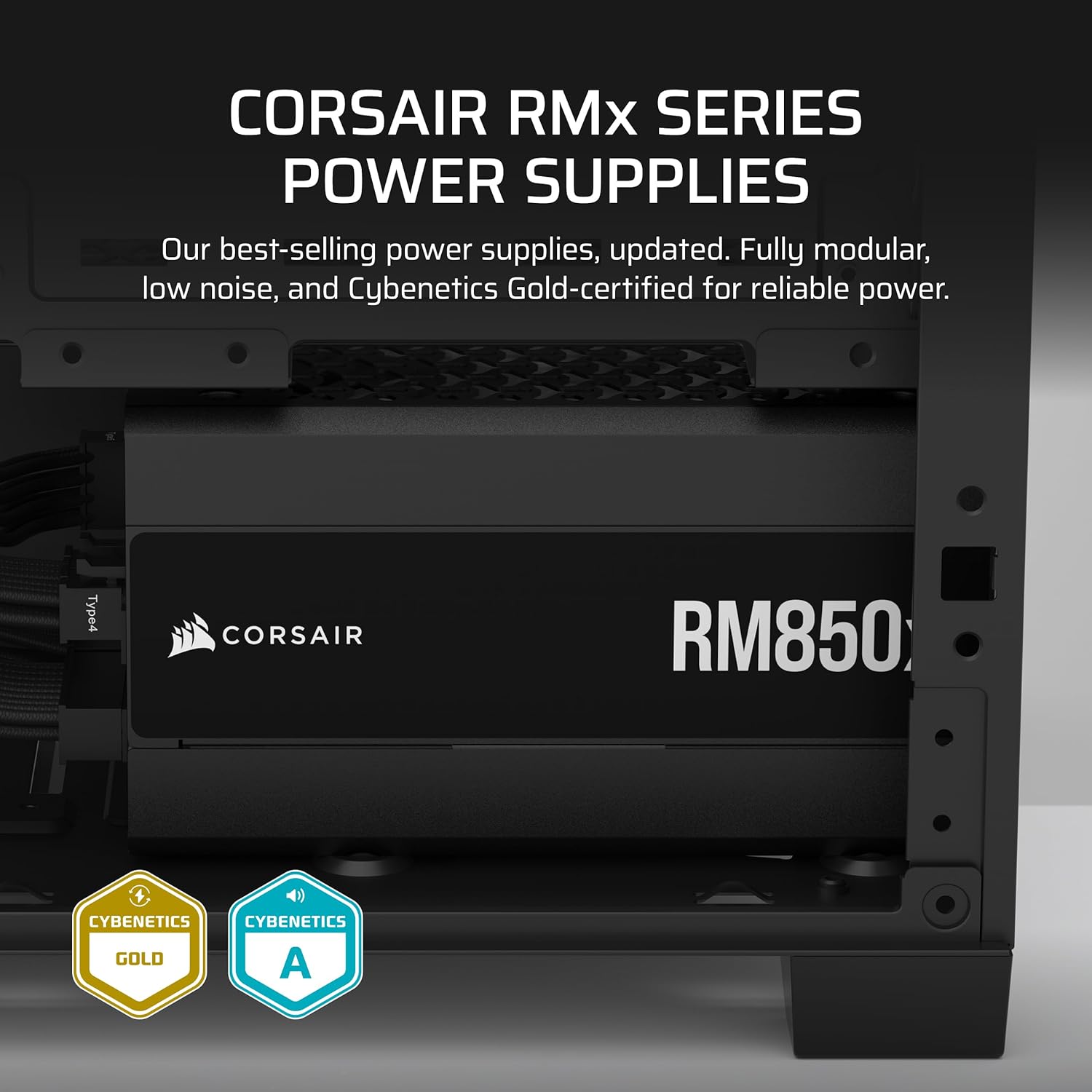 Corsair RM850x 850W ATX 3.1 PCIE5 PSU - Power Supply 850 Watt 80+ Gold Full Modular - Image 6